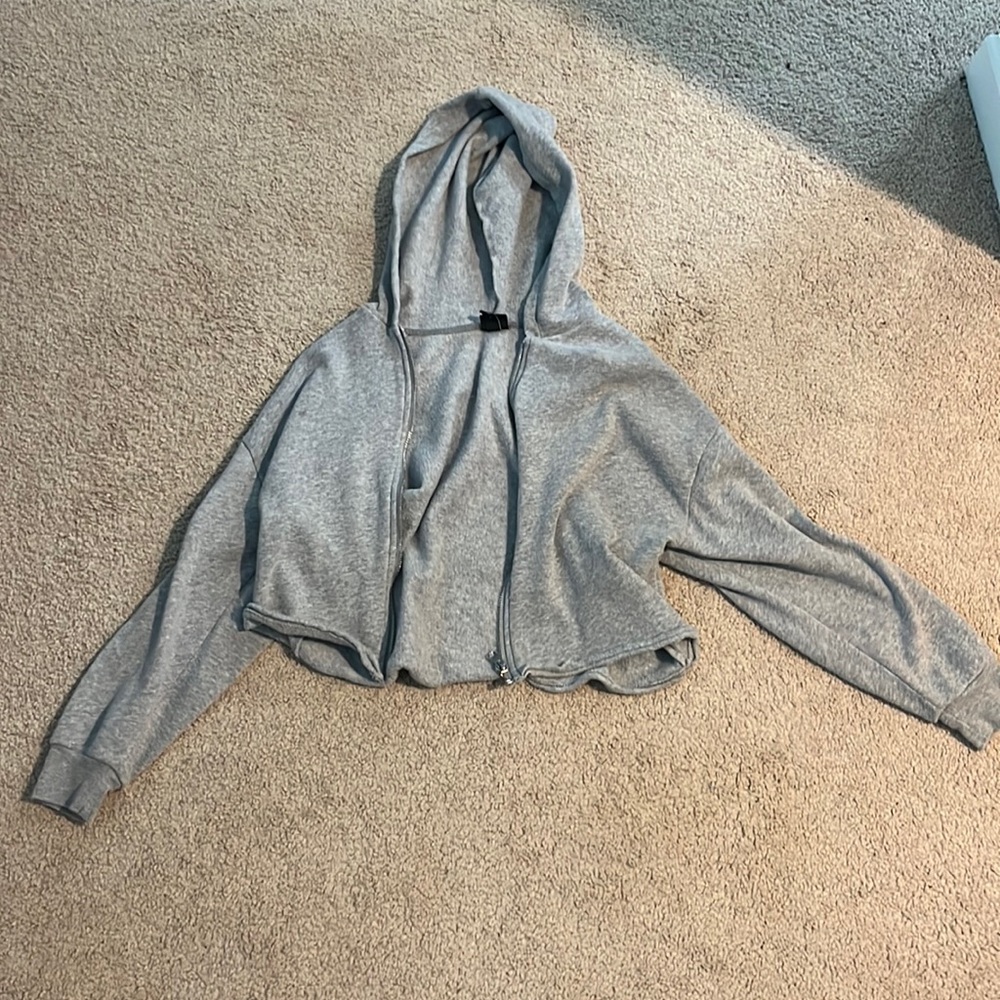 long sleeve cropped kids jacket